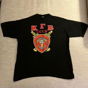 Vintage Soviet Union KGB Insignia Tee XXL (XL)
